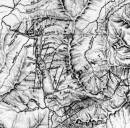 Фрагмент геологической карты 
П.А. Чихачева. Район Телецкого озера  » Click to zoom ->